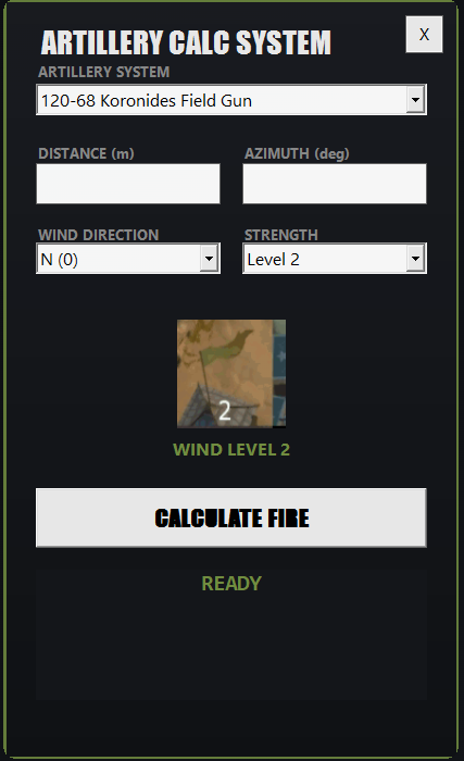 ITAR Artillery Calculator - Strumento Overlay per Foxhole